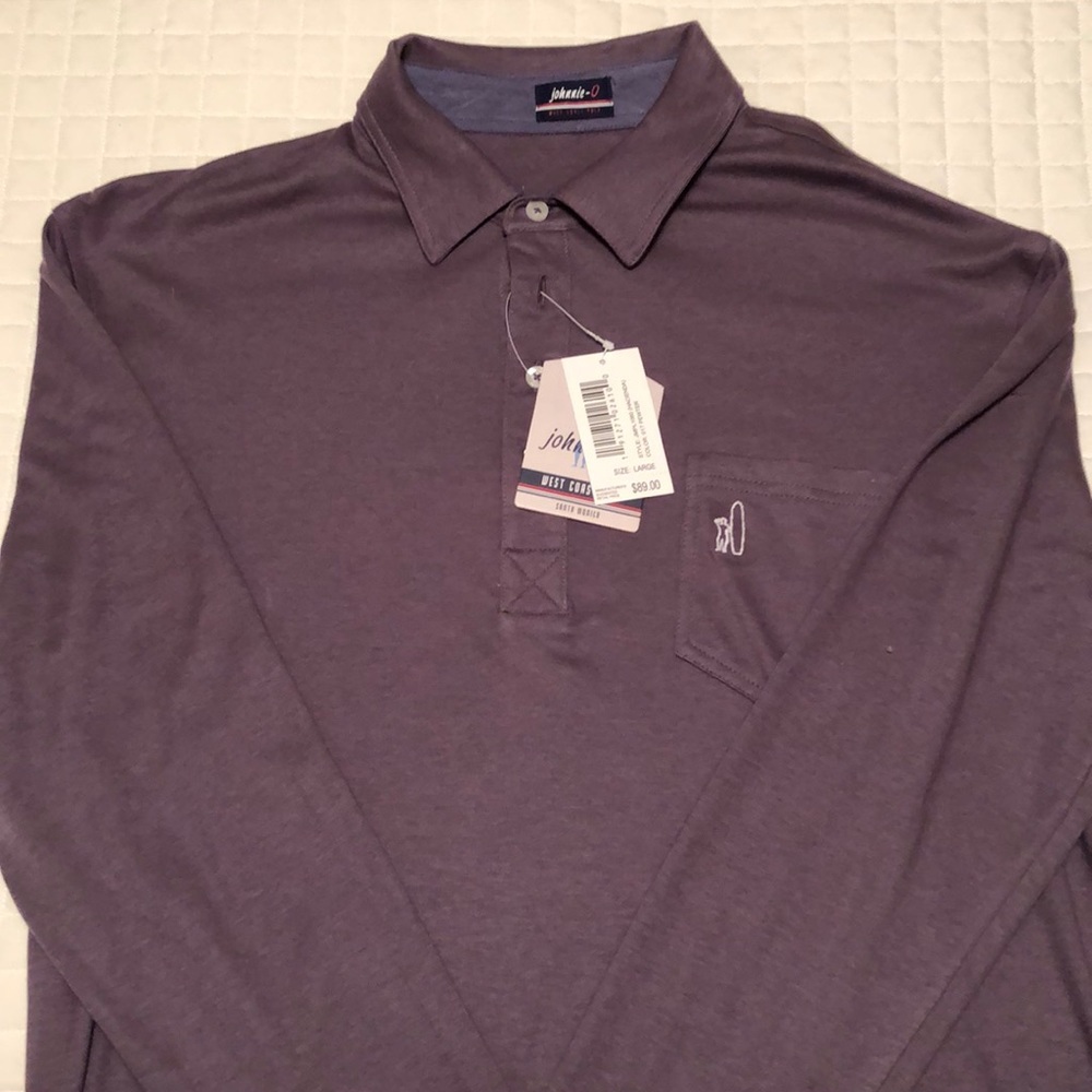 Johnnie-O long sleeve button up polo Large.